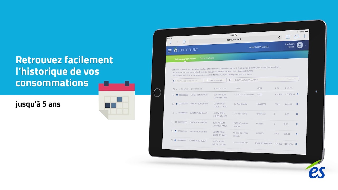 Espace Client ÉS, pour les professionnels, entreprises et collectivités