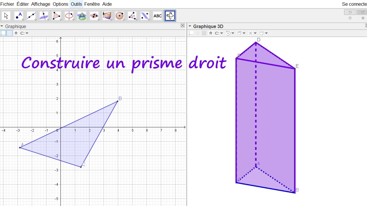 Construire un prisme droit de hauteur variable