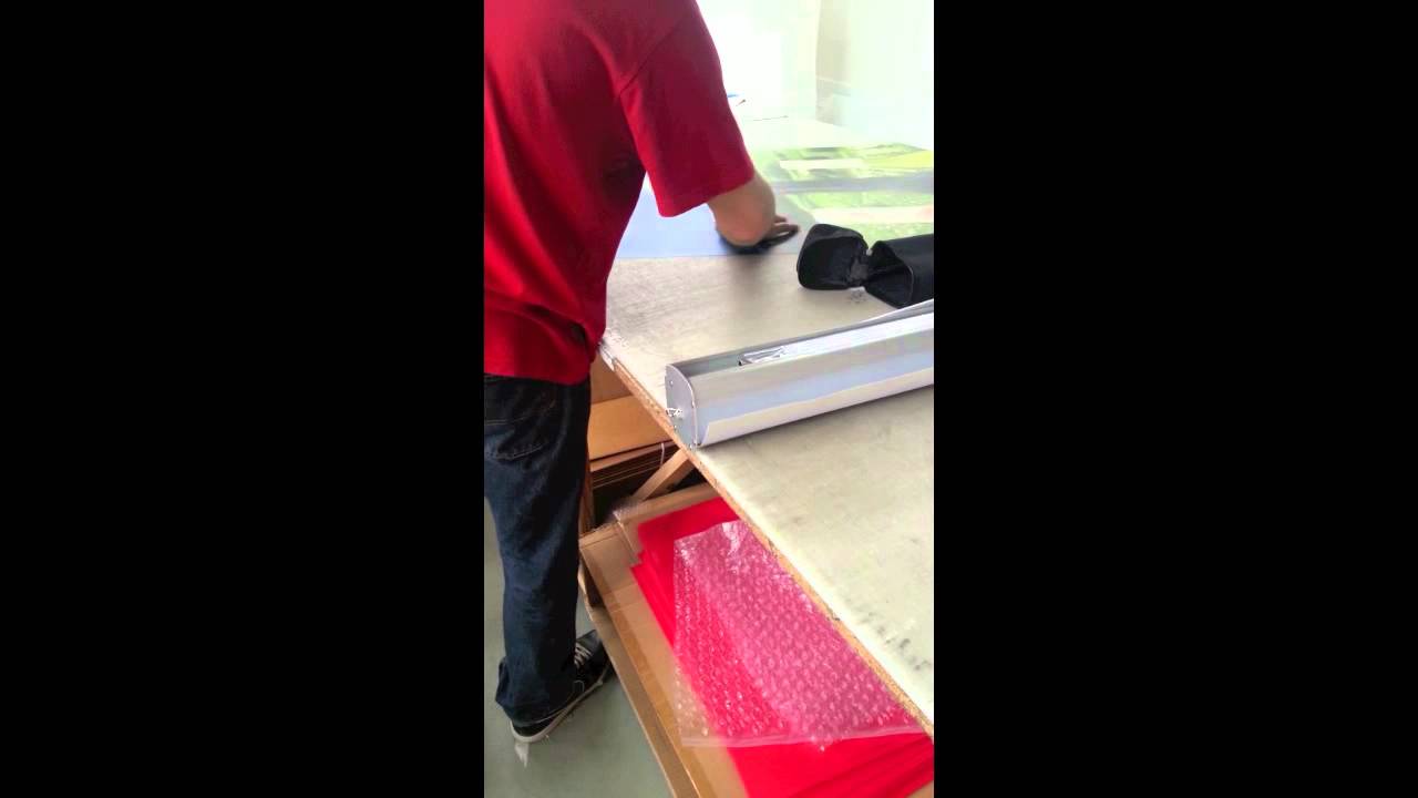 Impression et préparation d'un roll-up