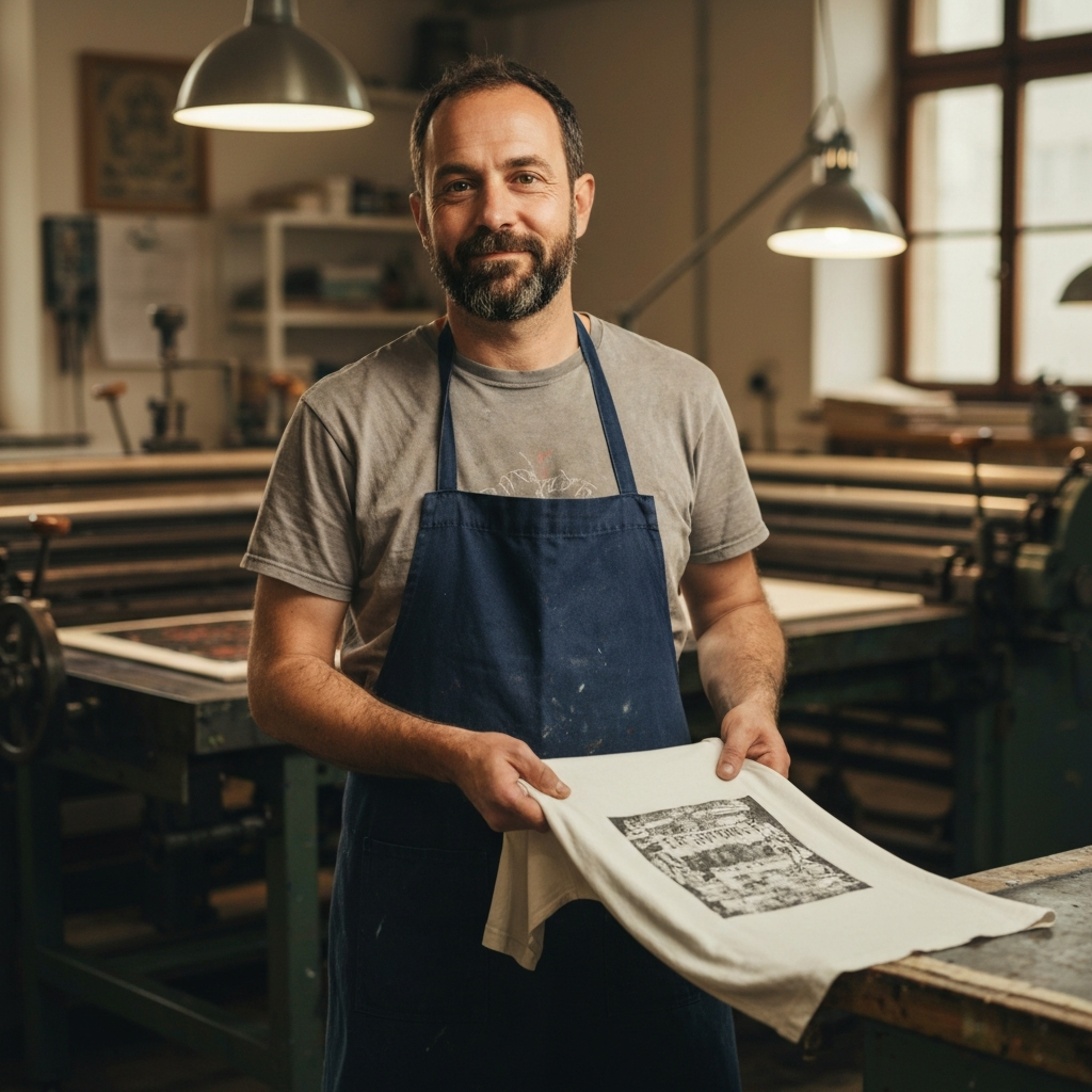 Antoine, fondateur de l'atelier 2l'Impression
