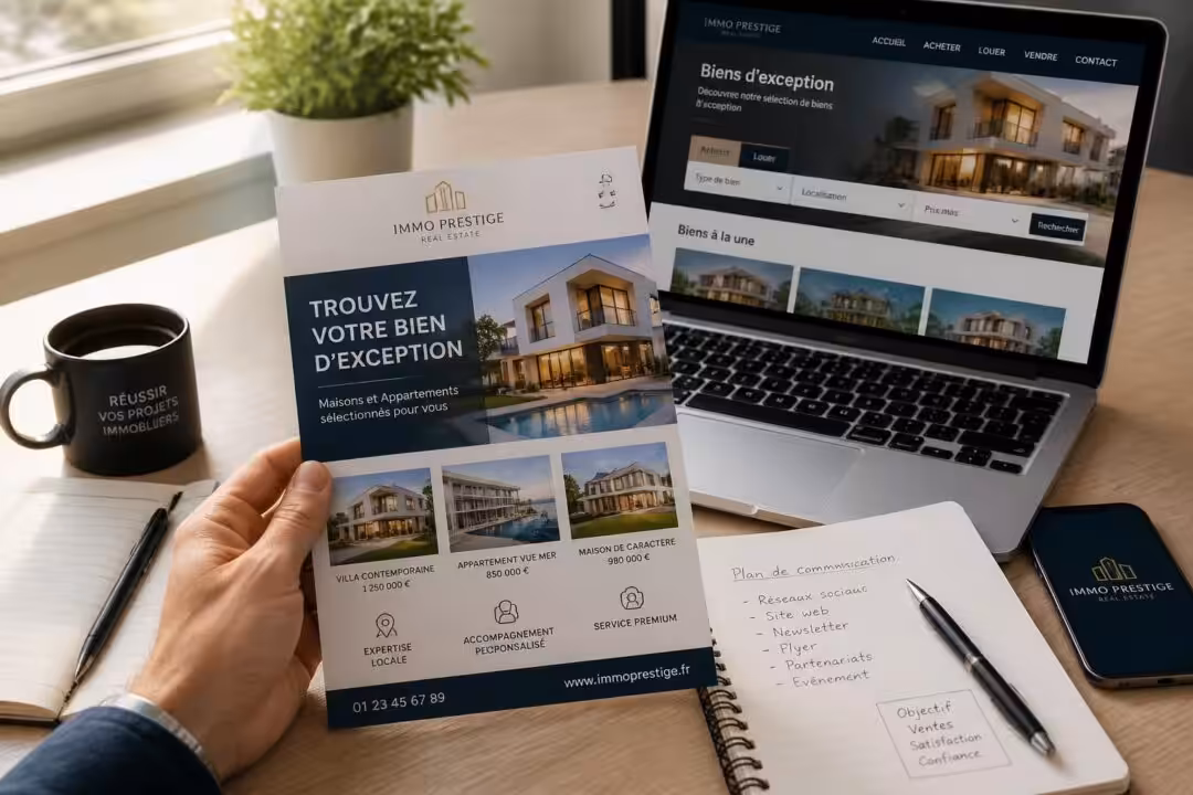 découvrez comment un flyer immobilier peut devenir une stratégie de communication gagnante pour attirer de nouveaux clients et dynamiser vos ventes.